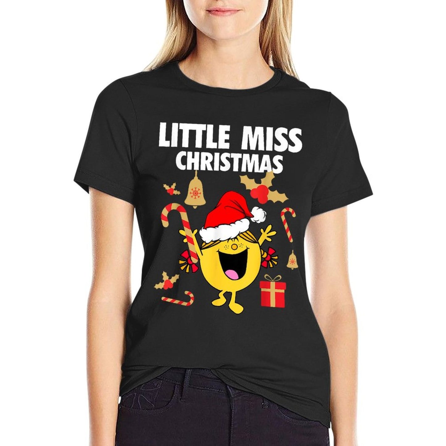 Little Miss Christmas T-shirt  Fade-proof Color T-Shirt