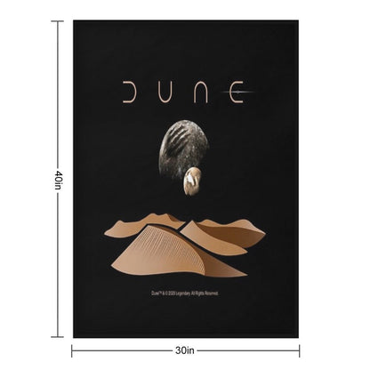 Dune Landscape with Moons of Arrakis Throw Blanket