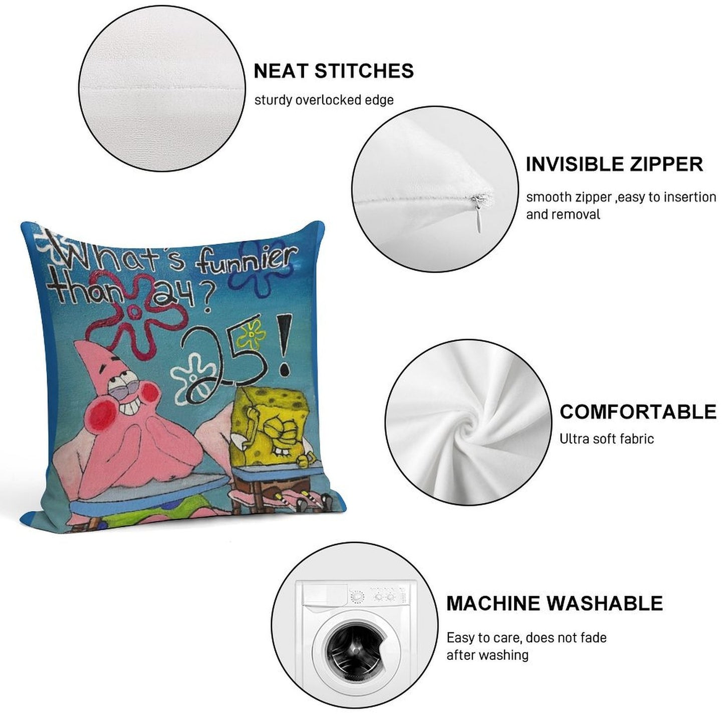 What’s Funnier Than 24 Soft Warmth Comfort Throw Pillow
