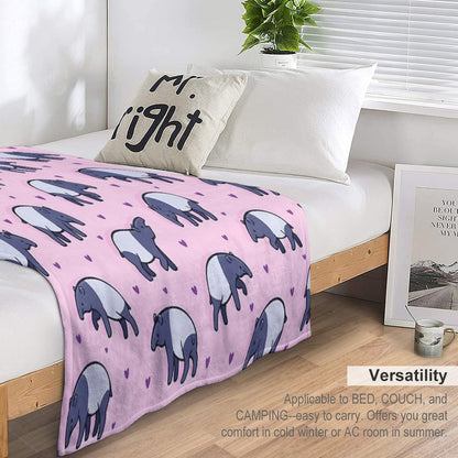Tiny Tapirs Throw Blanket