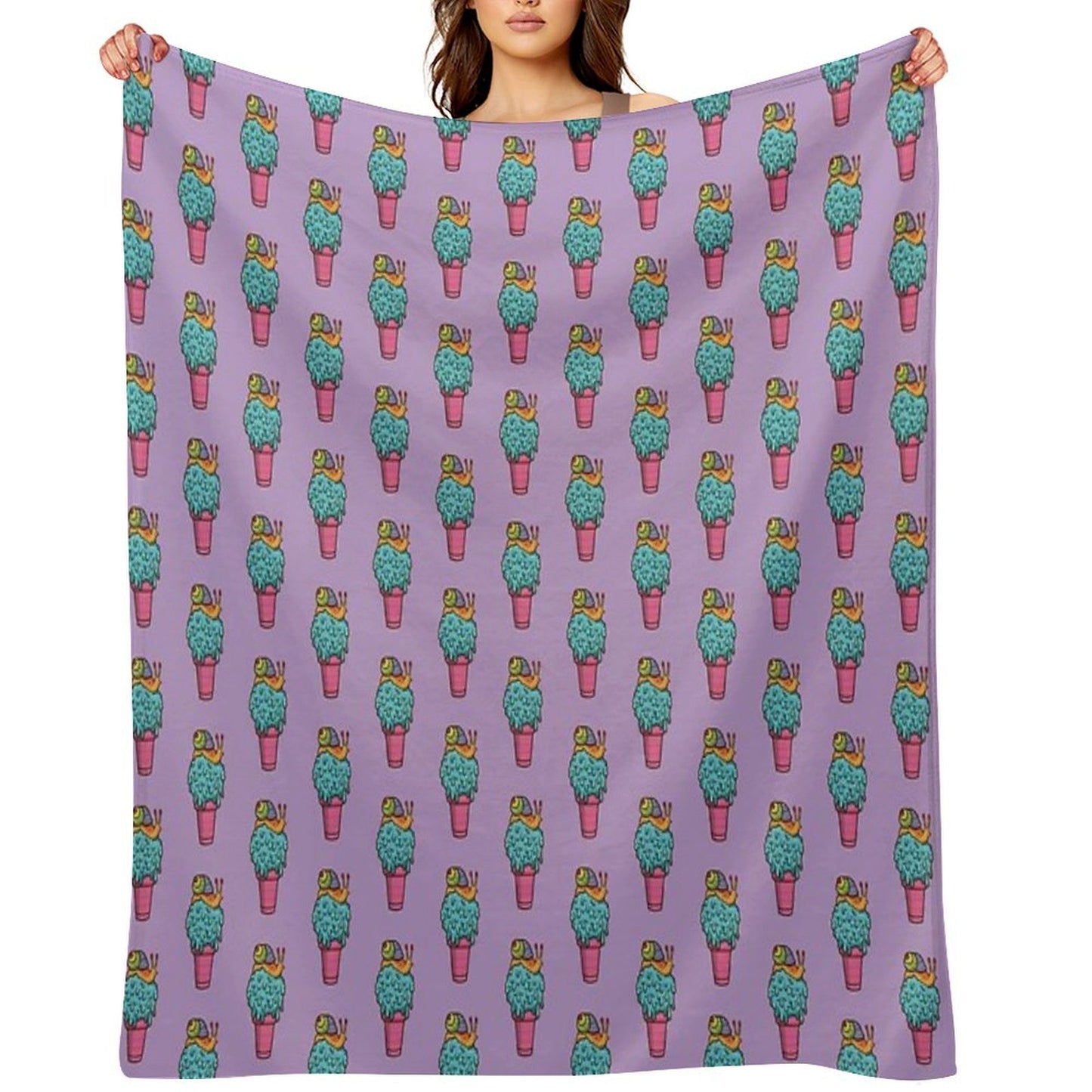 Crazy Snail Cone Throw Blanket