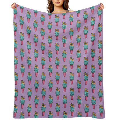 Crazy Snail Cone Throw Blanket