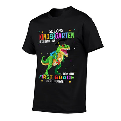 So Long Kindergarten Graduation Class 2025 Dinosaur Kids T-Shirt