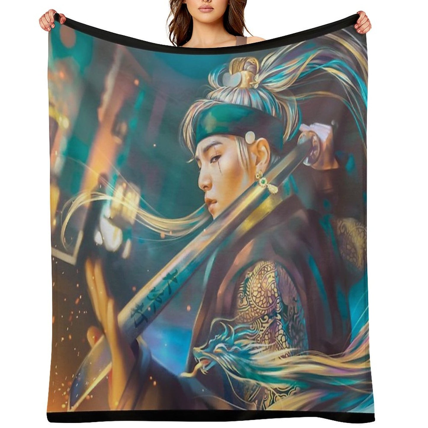 Agust D Daechwita Throw Blanket