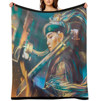 Agust D Daechwita Throw Blanket