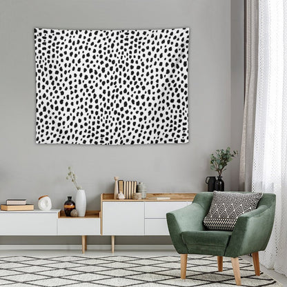 Dalmatian Spots (blackwhite) Tapestry