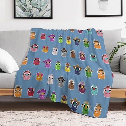 Bugsnax - All Grumpuses Throw Blanket