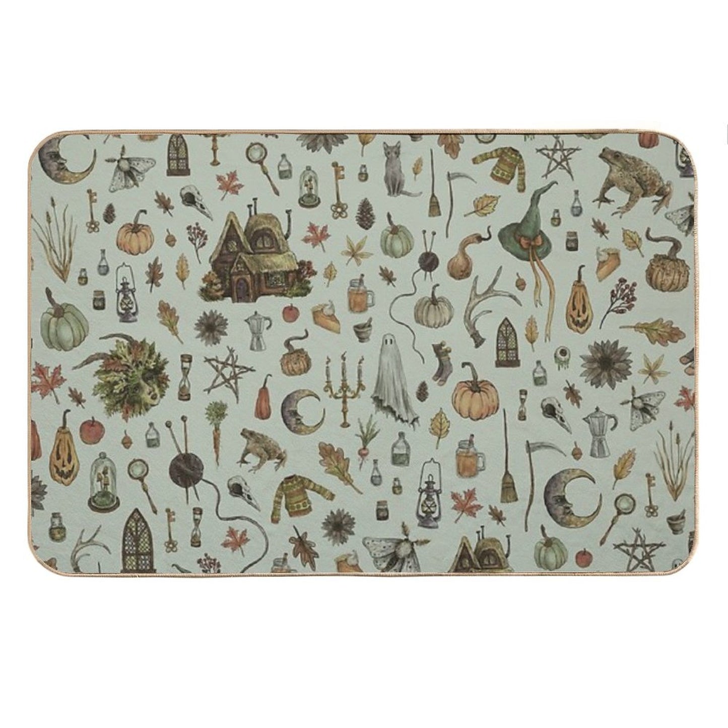 Green Cozy Crone Bath Mat
