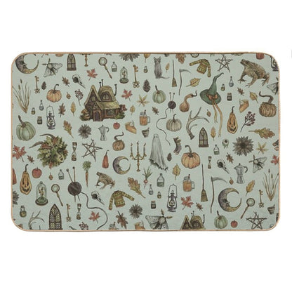 Green Cozy Crone Bath Mat