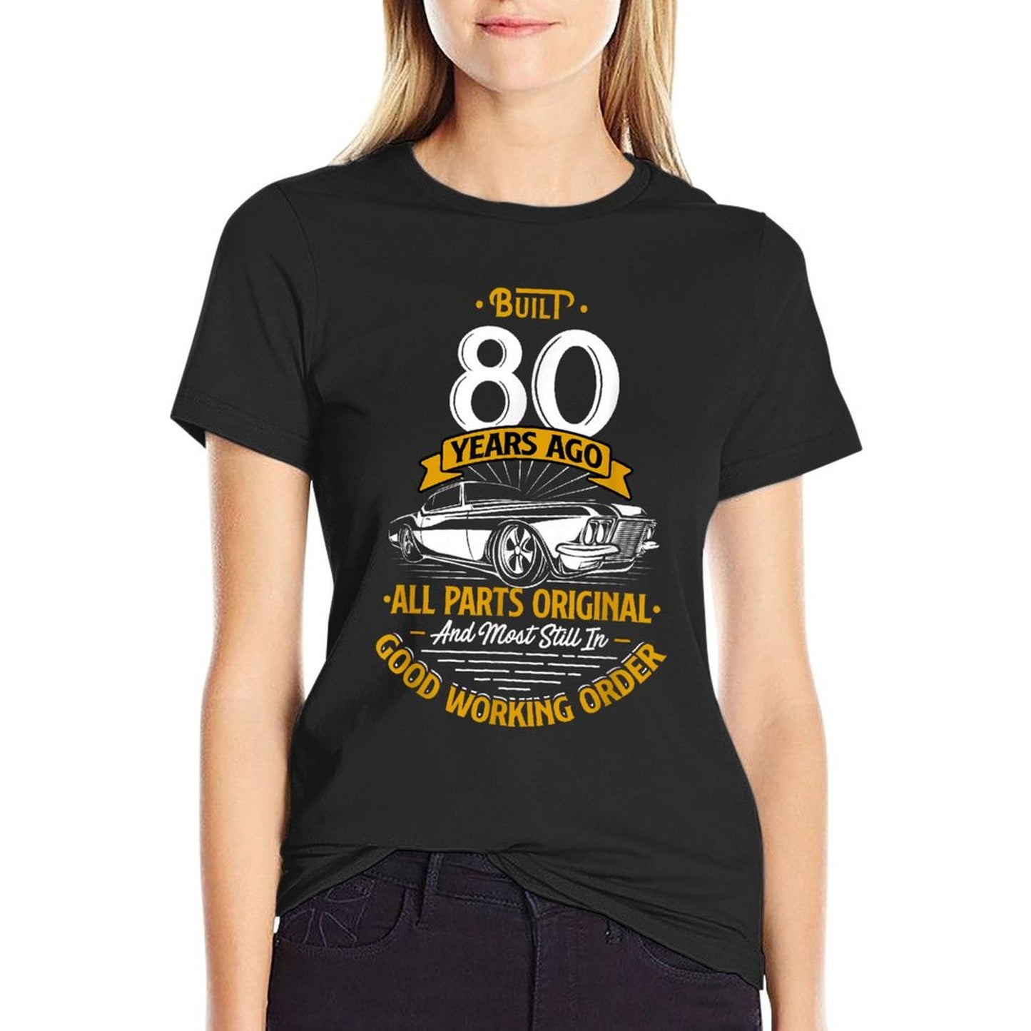Built 80 Years Ago - Funny 80th Birthday Gift T-Shirt
