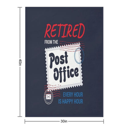 Retired Postal Worker Throw Blanket