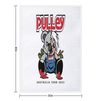 Pulley T-Shirt – Australia Tour 2023 Melodic Punk Rock Throw Blanket