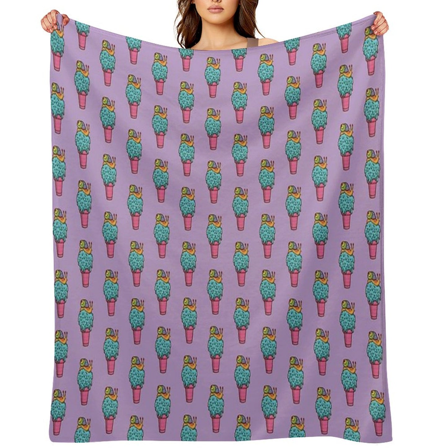 Crazy Snail Cone Throw Blanket