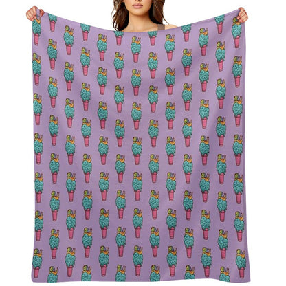 Crazy Snail Cone Throw Blanket