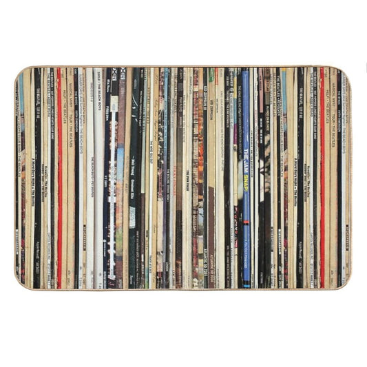 Classic Rock Vinyl Records Bath Mat