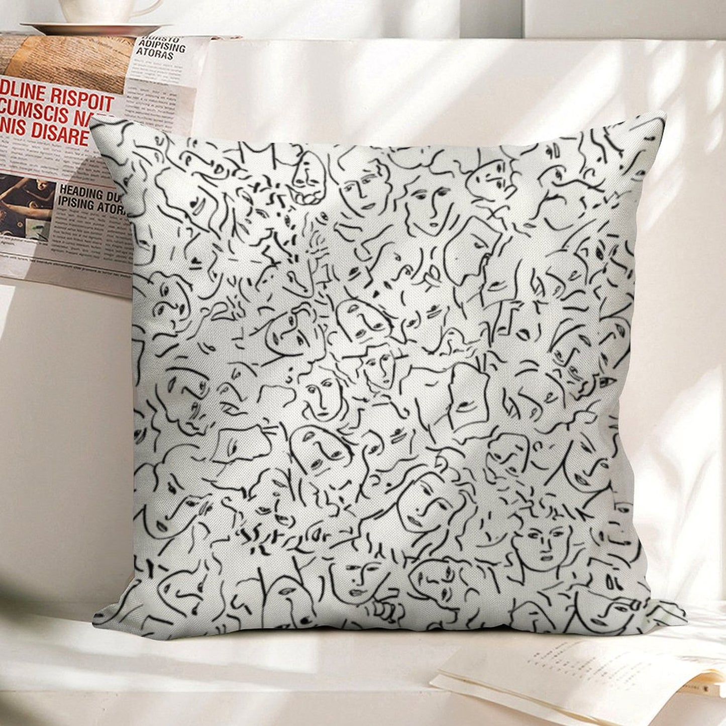 Elio's Face Shirt - Call Me By Your Name Linen Throw Pillow Cover