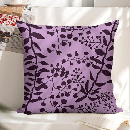 Bella Swan Lavender Freesia Linen Throw Pillow Cover