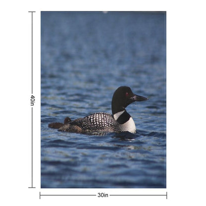 Common Loon Throw Blanket