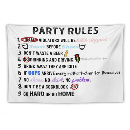 Party Rules Tapestry