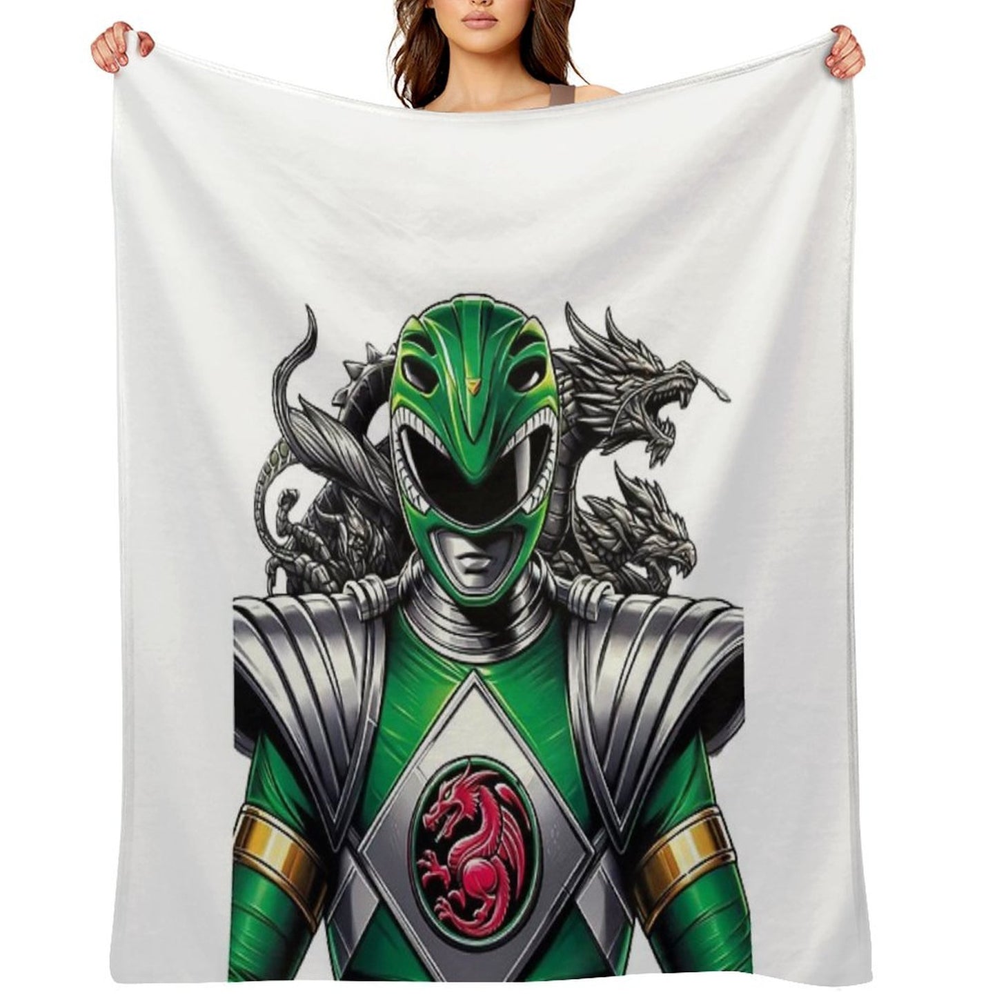 Green Ranger Full Power Throw Blanket