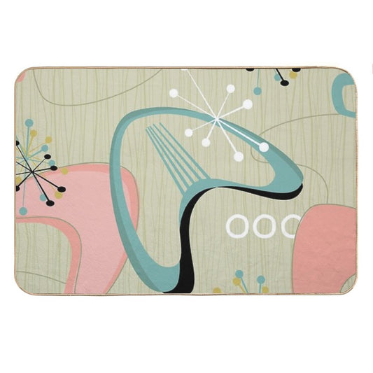 Retro Eames-Era Atomic Inspired 2 Bath Mat