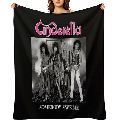 Steel Heels & Heartbeats – Glam Noise Icon Style Throw Blanket