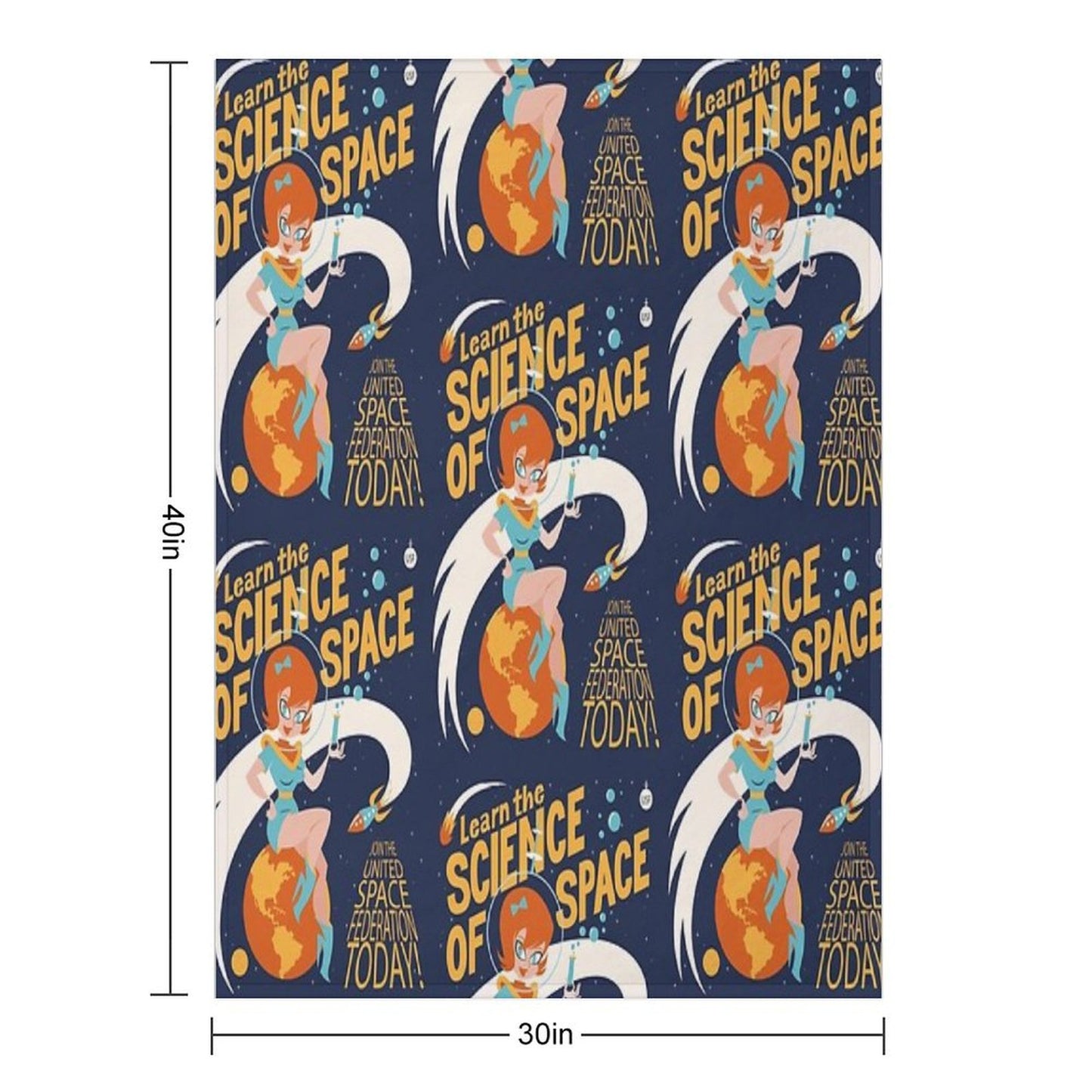 United Space Federation Throw Blanket