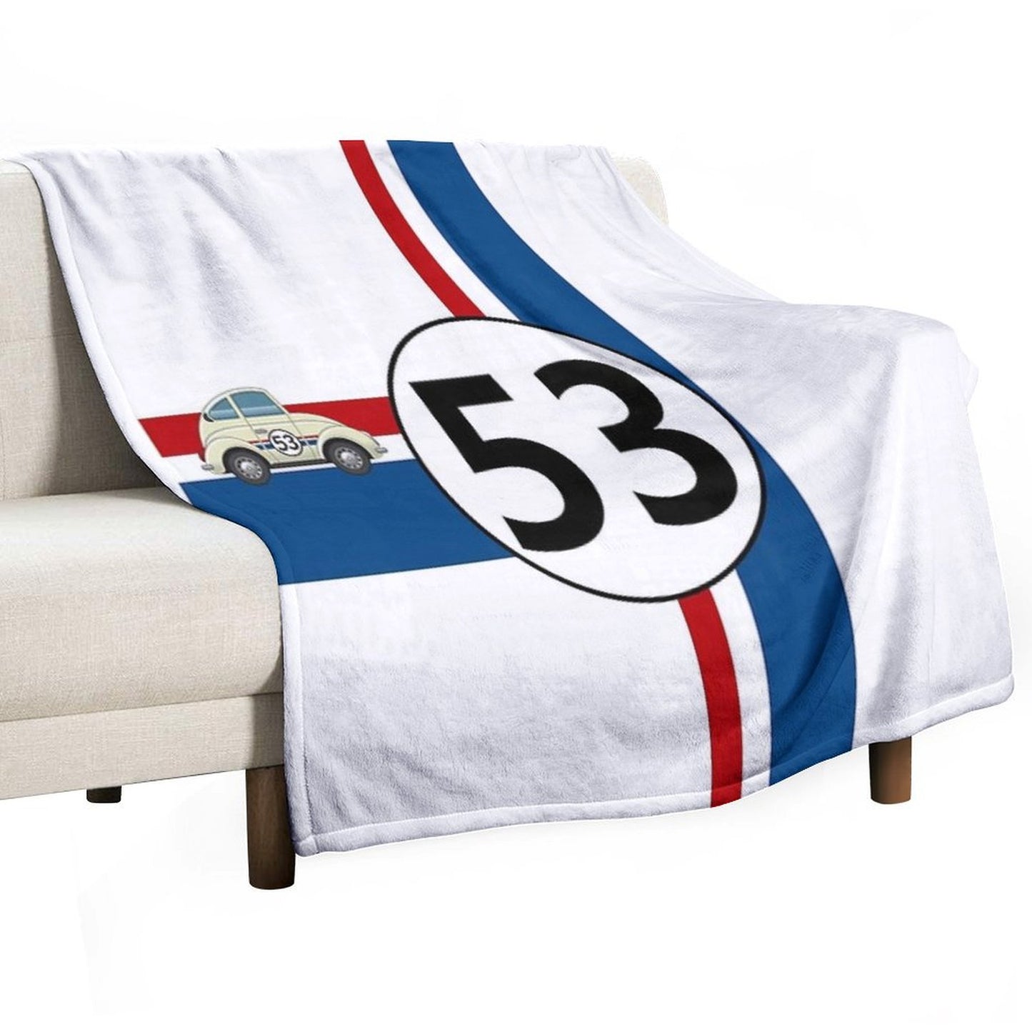 Herbie Fully Loaded Fan Art Throw Blanket