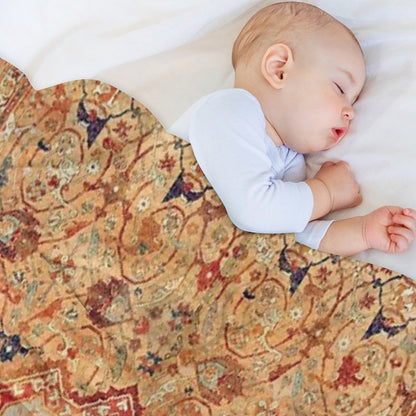 16th Century Persian Carpet Print Throw Blanket