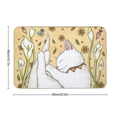 Butterflies And Bees Bath Mat