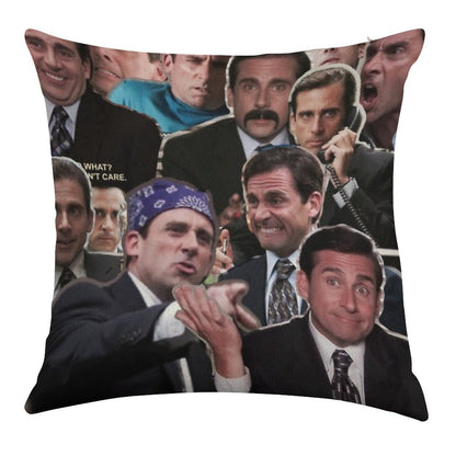 The Office Michael Scott - Steve Carell Linen Throw Pillow Cover