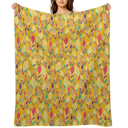 Dancing Feathers Throw Blanket