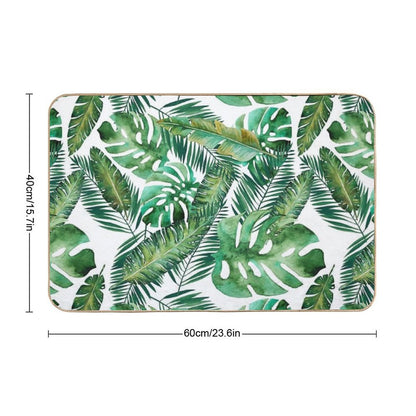 Monstera Banana Palm Leaf Bath Mat