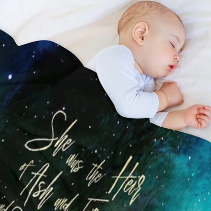 She Was The Heir of Ash And Fire And She Would Bow to No One. Heir of Fire Throw Blanket