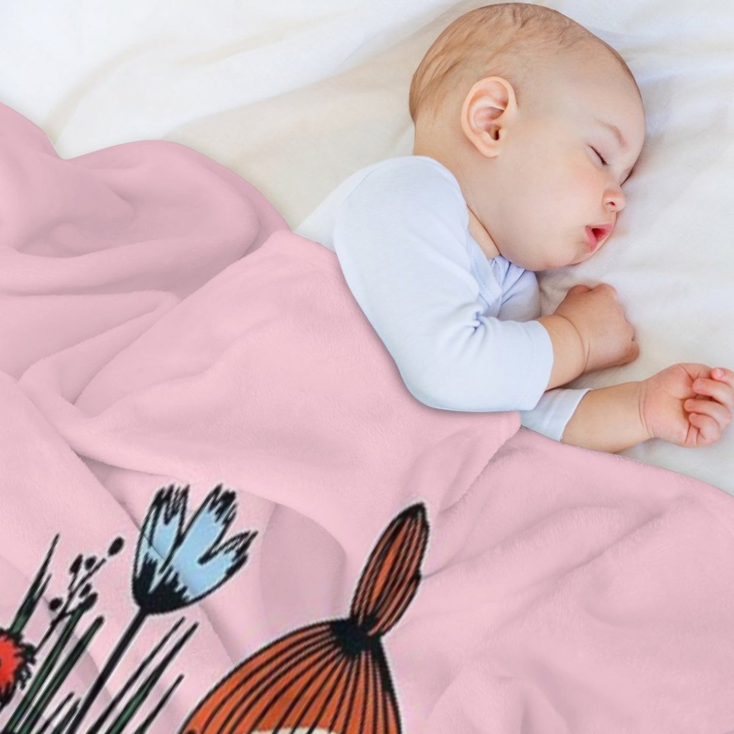 Moomin Mymble Reading Throw Blanket