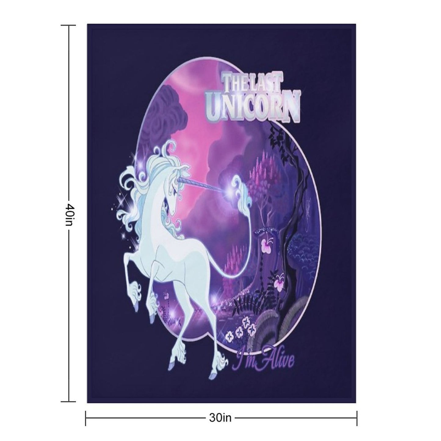 I'm Alive - Lilac Throw Blanket