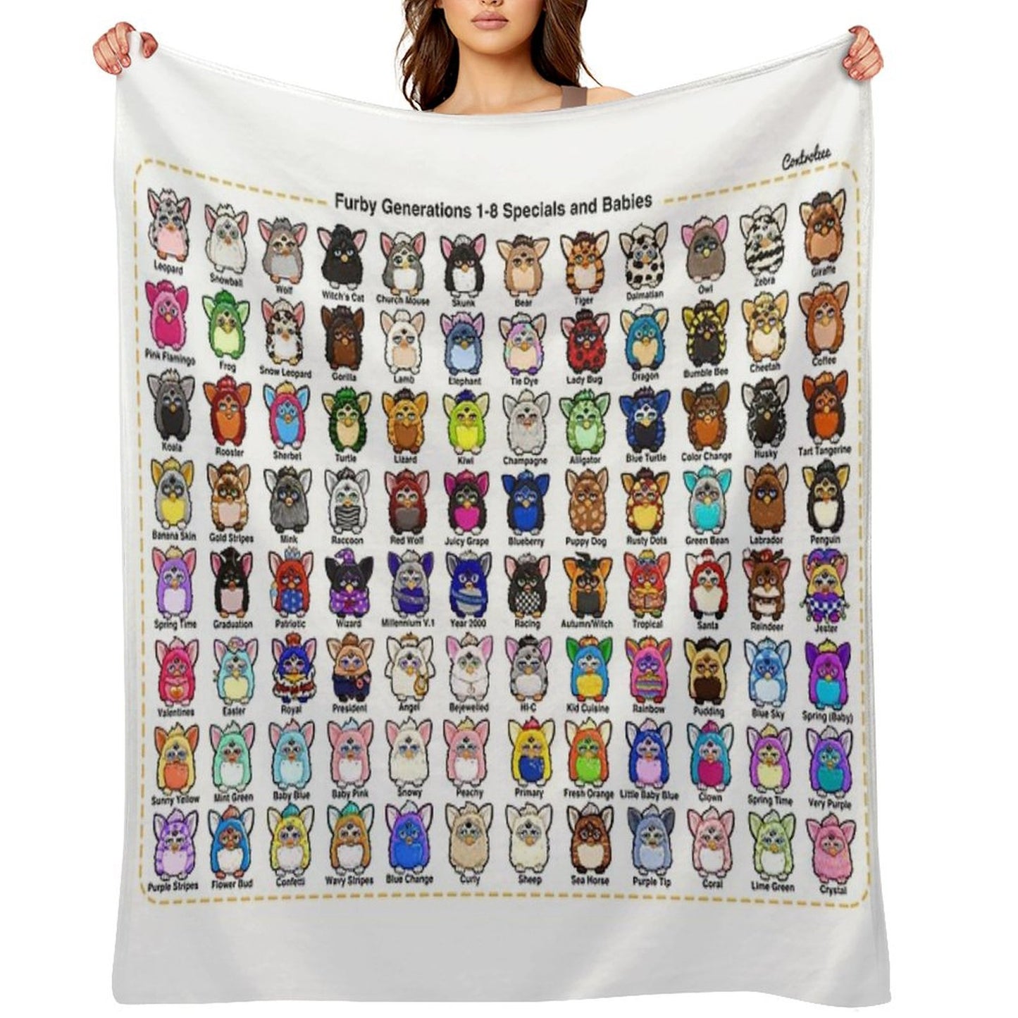 Furby Collection Throw Blanket