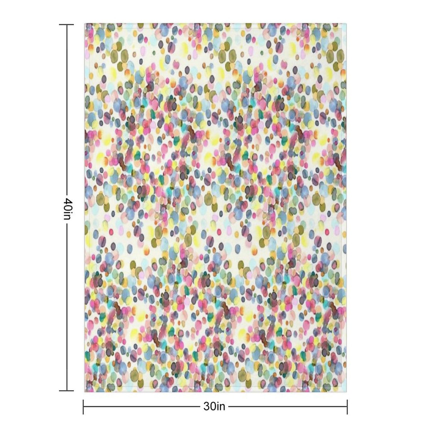 Color Drops Throw Blanket
