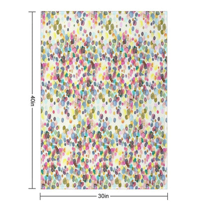Color Drops Throw Blanket