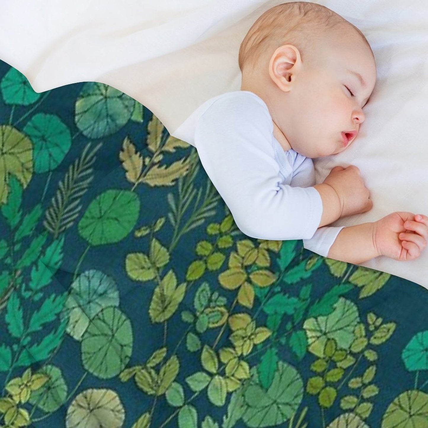 Growing A Garden Green Nature Throw Blanket