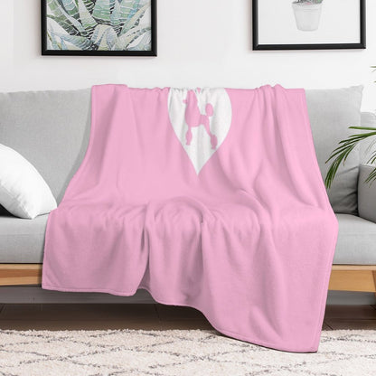 POODLE T SHIRT Throw Blanket