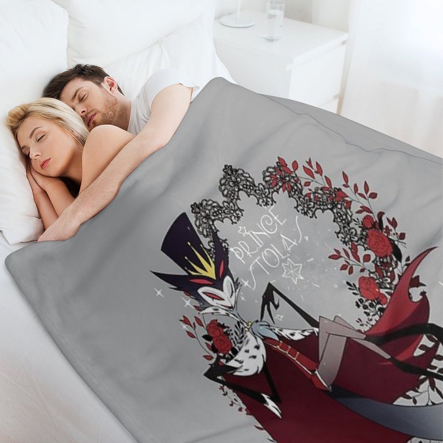 Helluva Boss Stolas Throw Blanket