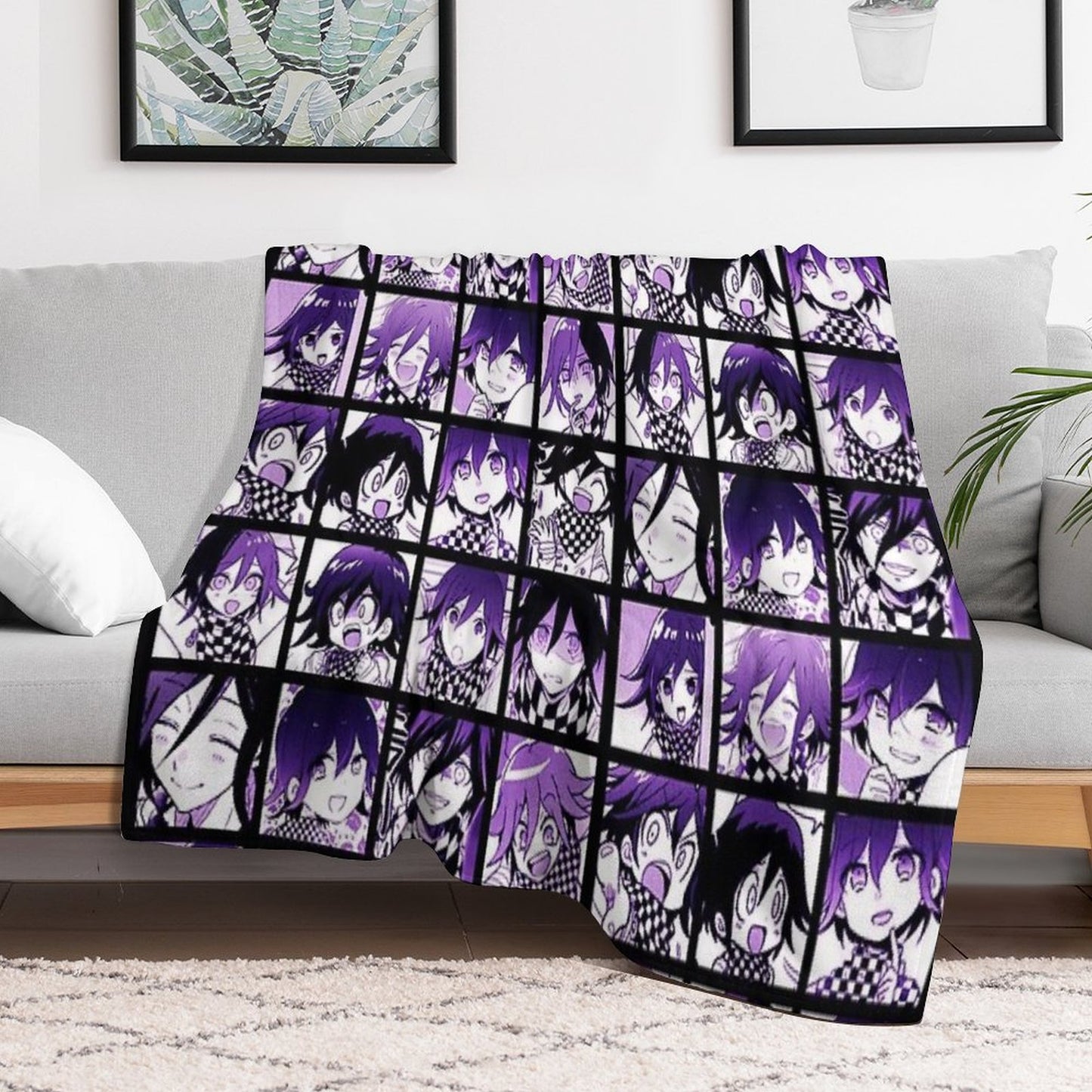 Kokichi Manga Collection (Colored) Throw Blanket