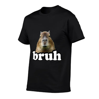 Funny Capybara Gifts Graphic Shirts &s Meme Lover Bruh Capybara T-Shirt