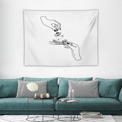 Weed Flower Tapestry