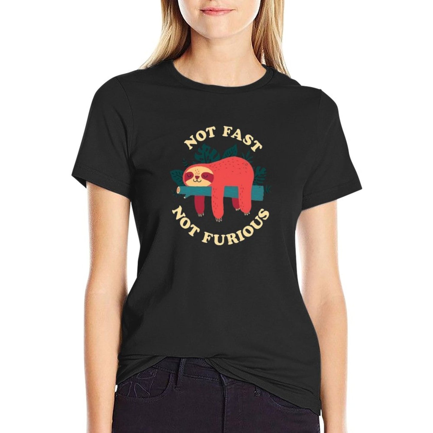 Not Fast, Not Furious  Fade-proof Color T-Shirt