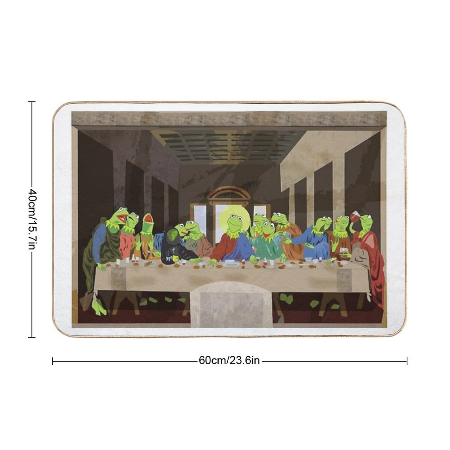 Kermit's Last Supper Bath Mat