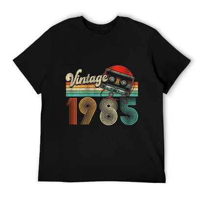 Womens 40 Years Old Gifts Vintage 1985 40th Birthday Cassette Tape  Eco-friendly Material T-Shirt