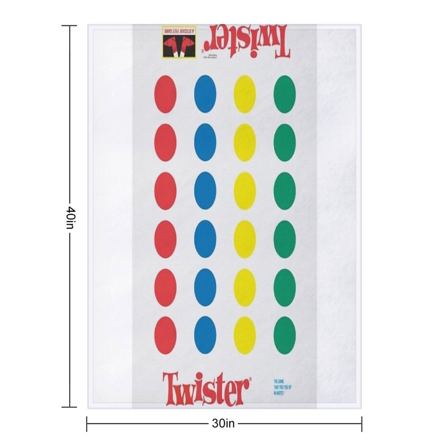 The Twister Game Blanket Throw Blanket