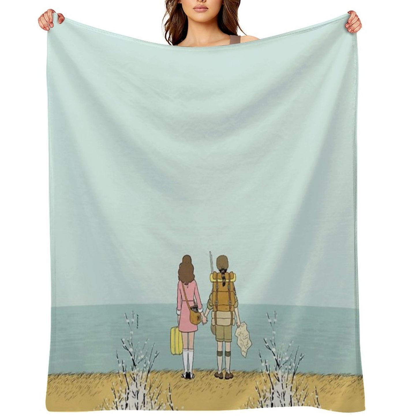 Wes Anderson Movie Throw Blanket